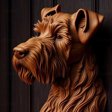 3D модель Ірландський терєр собака (STL)